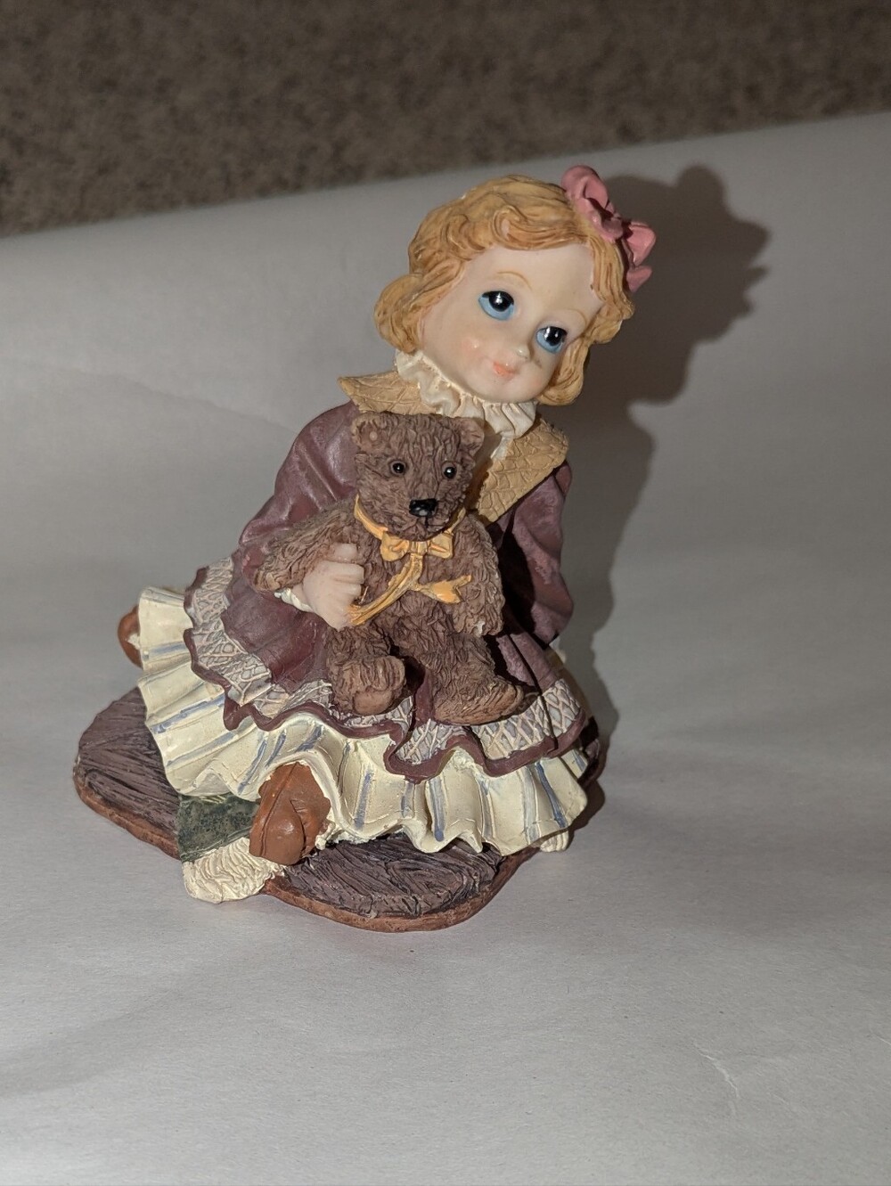 Girl Figure With Her Teddy